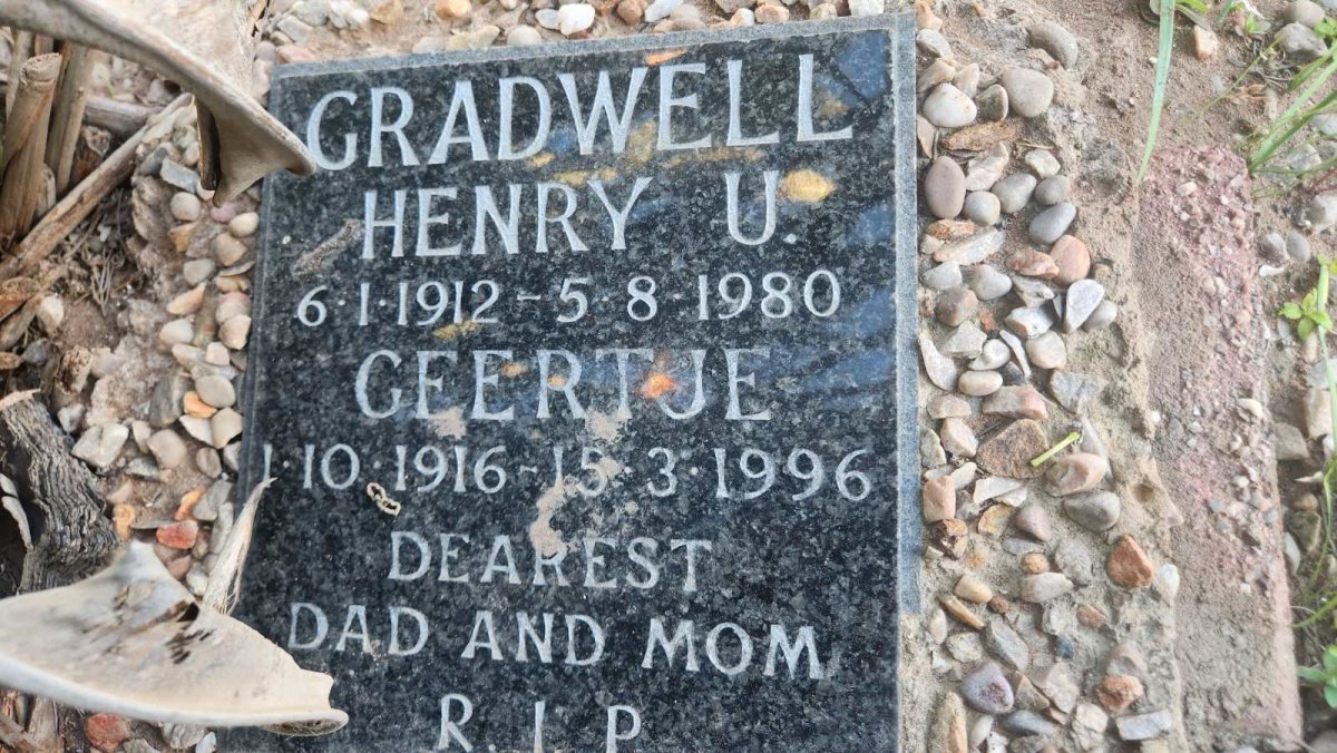 GRADWELL Henry U. 1912-1980 & Geertje 1916-1996