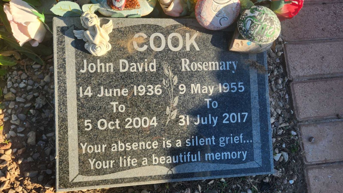 COOK John David 1936-2004 & Rosemary 1955-2017