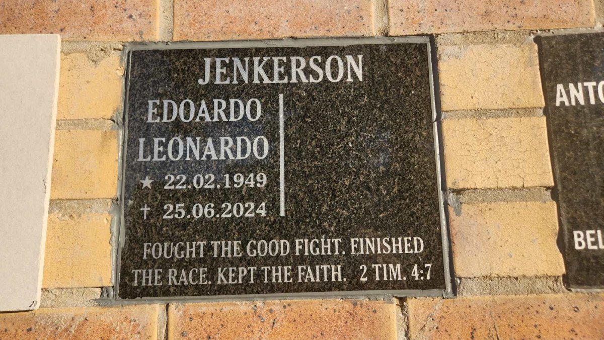 JENKERSON Edoardo Leonardo 1949-2024