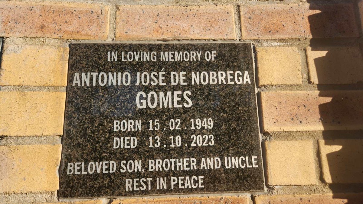 GOMES Antonio José De Nobrega 1949-2023
