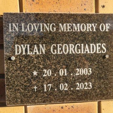 GEORGIADES Dylan 2003-2023