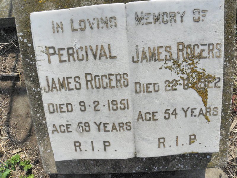 ROGERS Percival James -1951 :: ROGERS James -1922