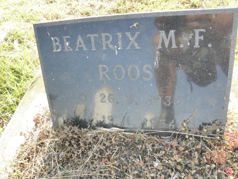 ROOS Beatrix M.F. 1933-1934