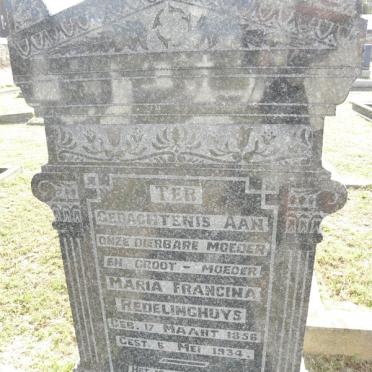 REDELINGHUYS Maria Francina 1856-1934