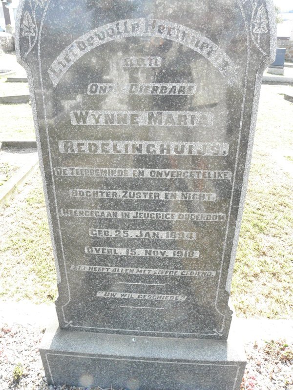 REDELINGHUYS Wynne Maria 1894-1918