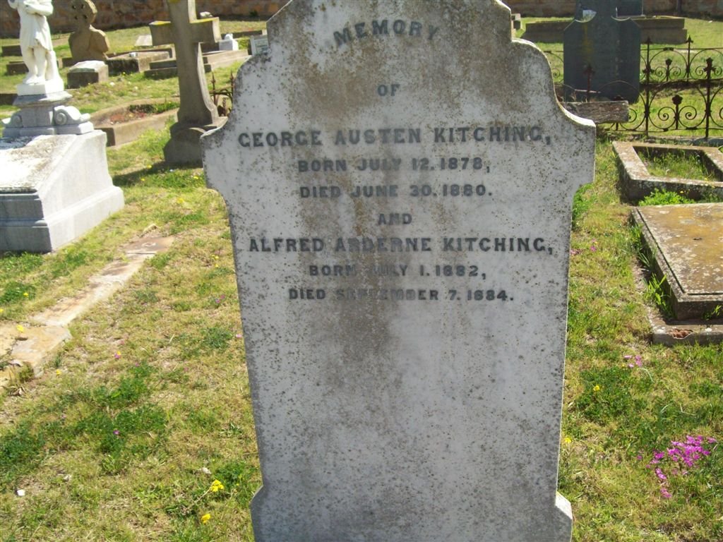 KITCHING George Austen 1878-1880 :: KITCHING Alfred Arderne 1882-1884