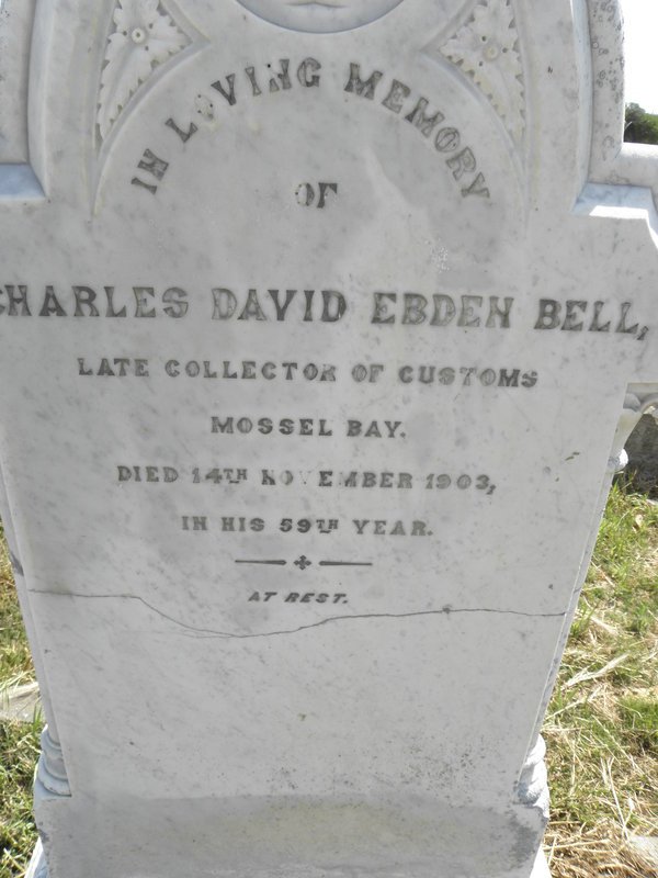 BELL Charles David Ebden -1903