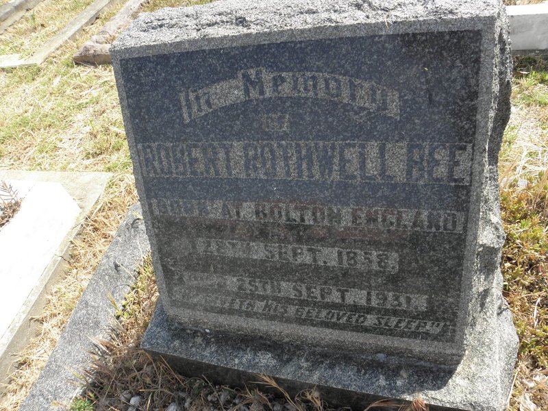 BEE Robert Rothwell 1858-1931