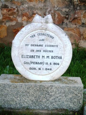 BOTHA Elizabeth M.M. nee PIENAAR 1906-1946