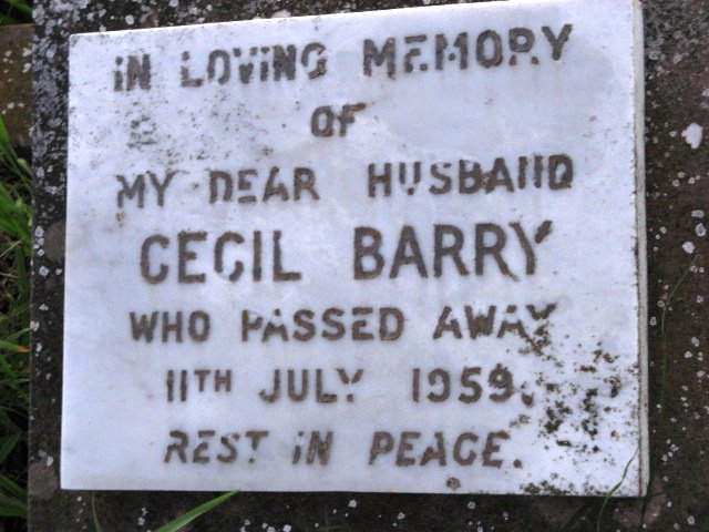 BARRY Cecil -1959
