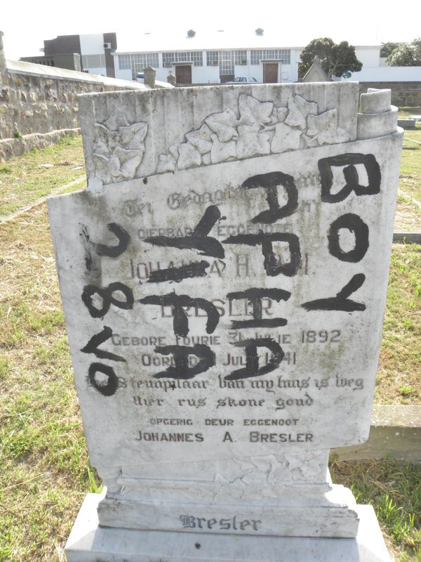 BRESLER Johanna nee FOURIE 1892-1941
