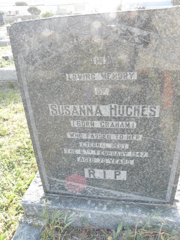 HUGHES Susanna nee GRAHAM -1947