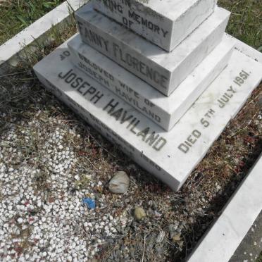 HAVILAND Joseph -1951 &amp; Fanny Florence -1950