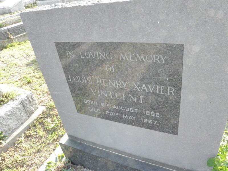 VINTCENT Louis Henry Xavier 1892-1967