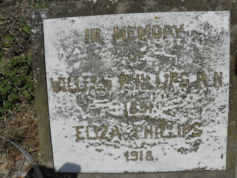 PHILLIPS William -1891 &amp; Eliza -1918