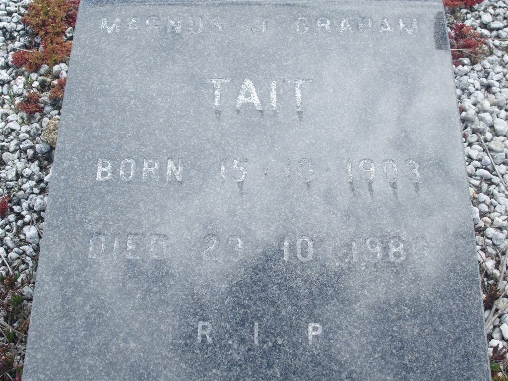 TAIT Magnus J. Graham 1903-1986