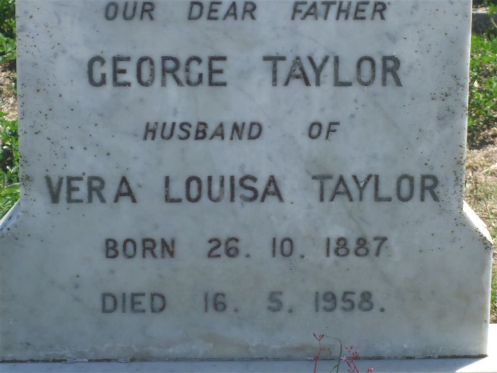 TAYLOR George 1887-1958