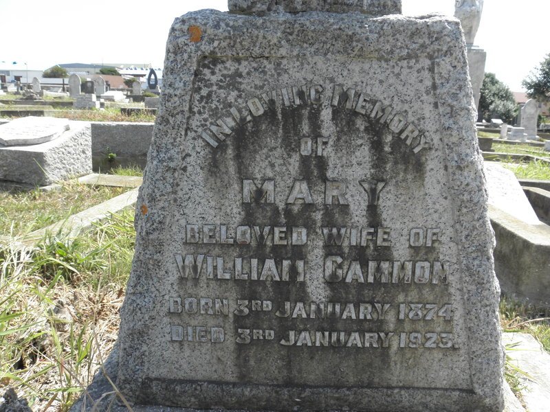CAMMON Mary 1874-1923
