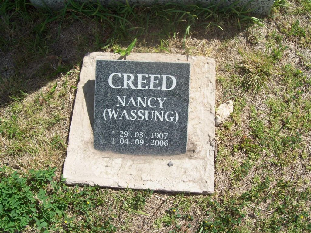 CREED Nancy nee WASSUNG 1907-2006