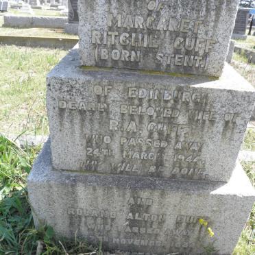 CUFF Roland Alton -1944 &amp; Margaret Ritchie STENT -1944