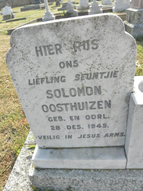 OOSTHUIZEN Solomon -1945