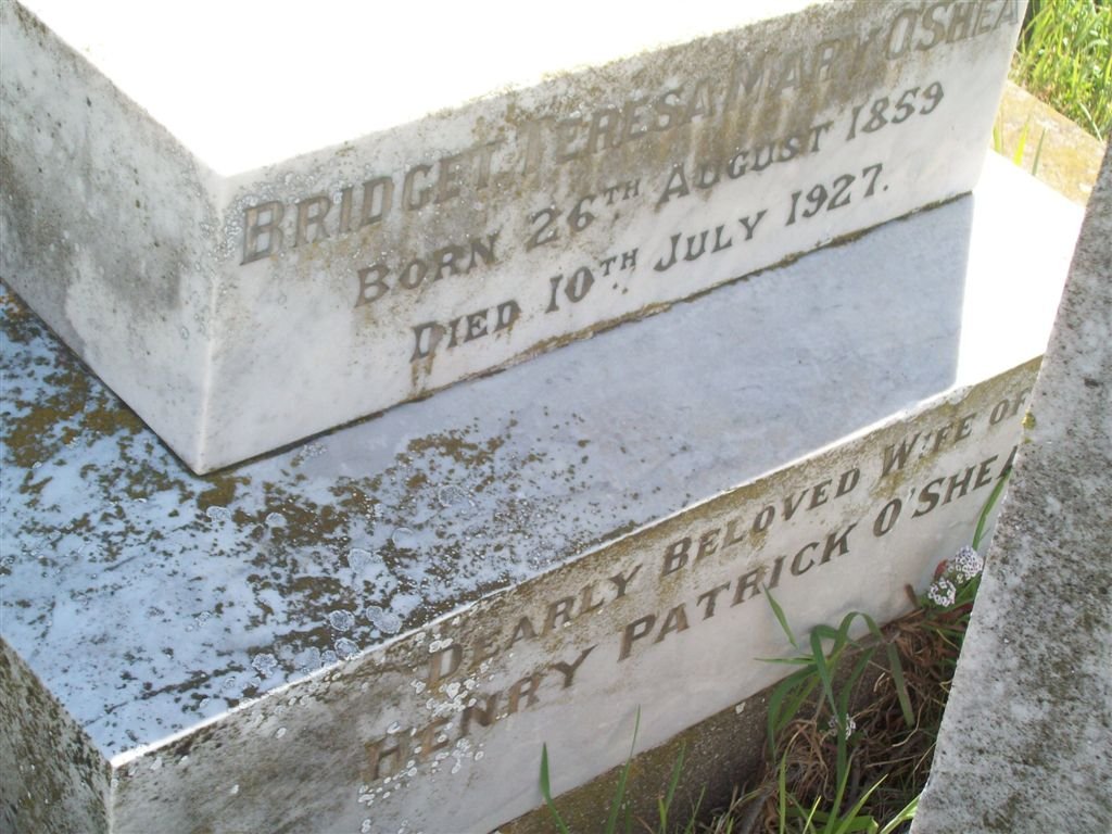 O'SHEA Bridget Teresa Mary 1859-1927