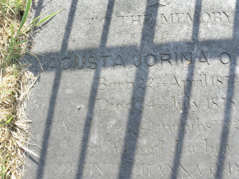 O'DEA Aousta Jorina 1874-1878