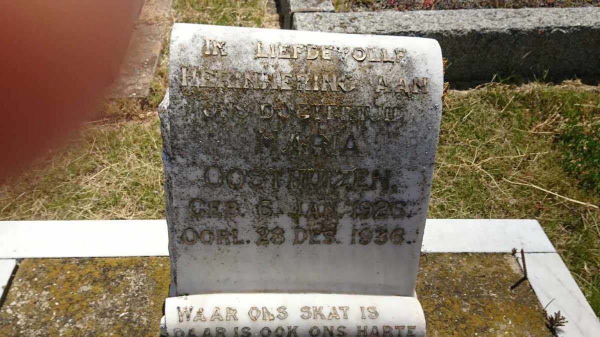 OOSTHUIZEN Maria 1926-1936