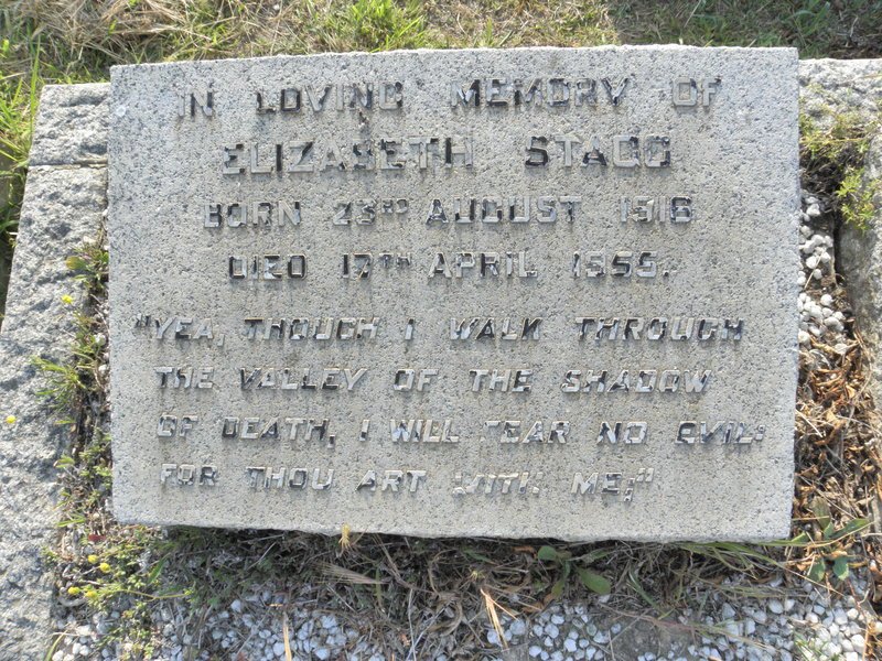 STAGG Elizabeth 1916-1955