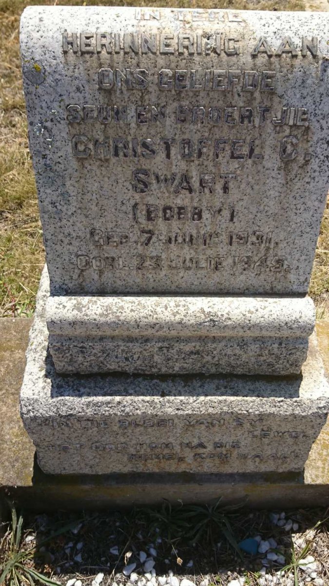 SWART Christoffel C. 1931-1945