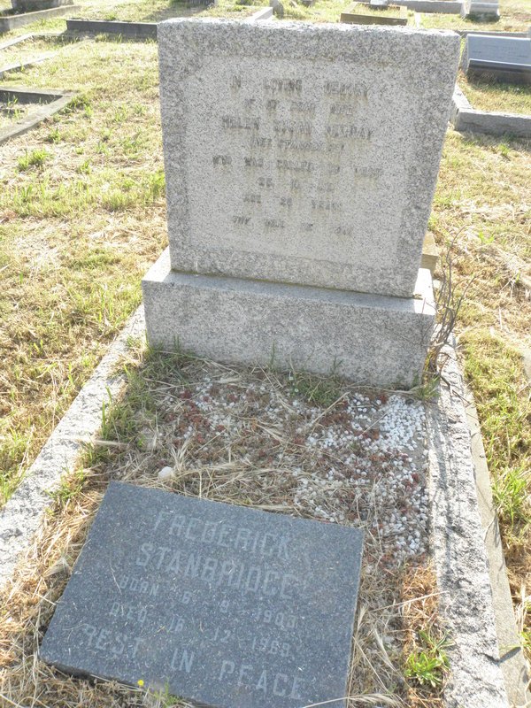 STANBRIDGE Frederick 1903-1969 :: MURRAY Helen Susan nee STANBRIDGE -1946