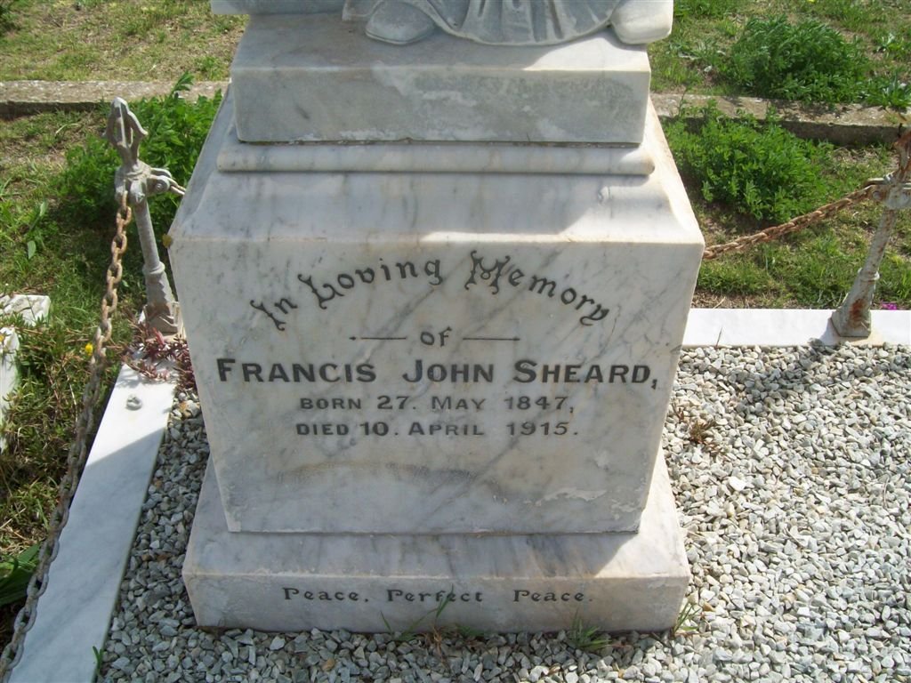 SHEARD Francis John 1847-1915