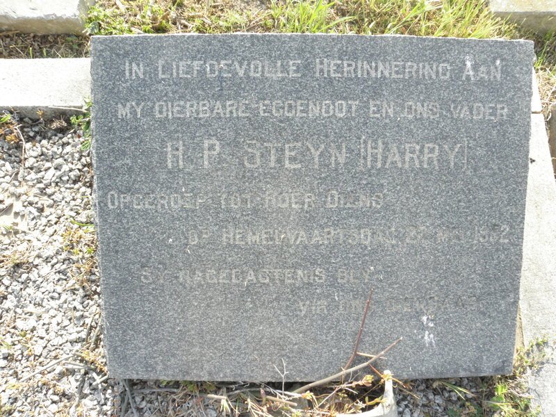 STEYN H.P. -1952
