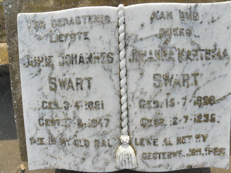 SWART Jurie Johannes 1891-1947 &amp; Johanna Martena 1898-1935