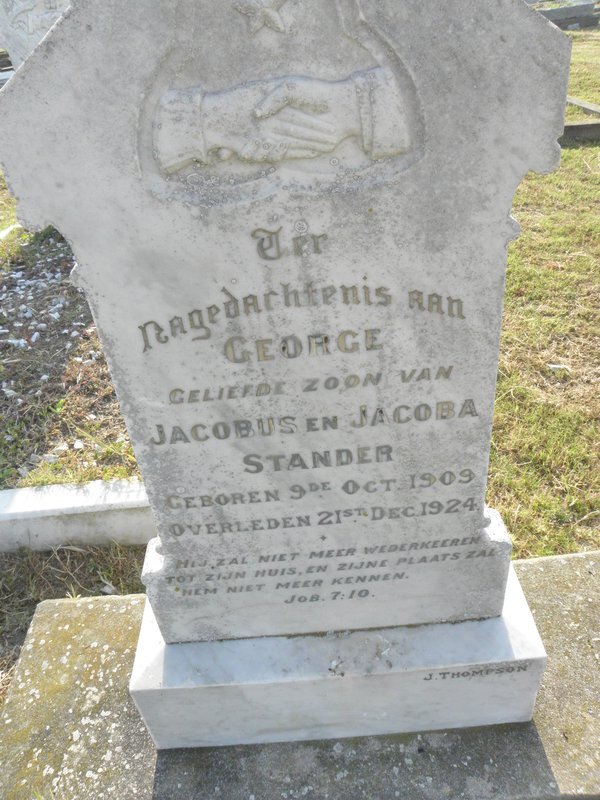 STANDER George 1909-1924