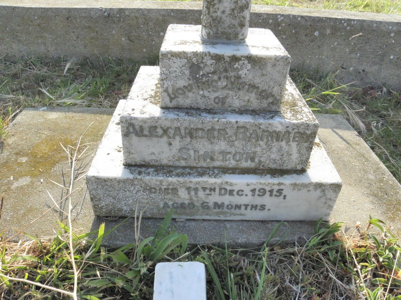 SINTON Alexander Barnaby -1915