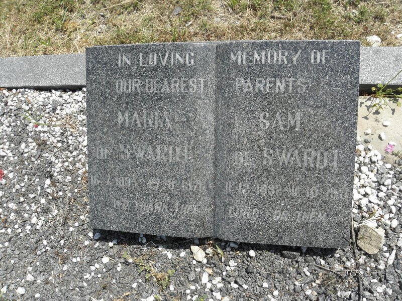 SWARDT Sam, de 1892-1971 &amp; Maria 1891-1971