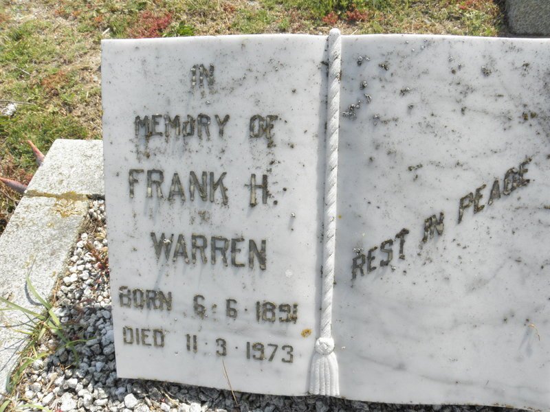 WARREN Frank H. 1891-1973