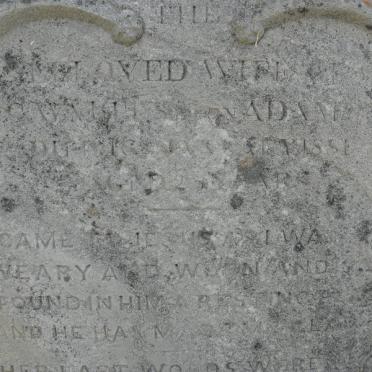 WANLESS Elizabeth nee ADAMS -1881
