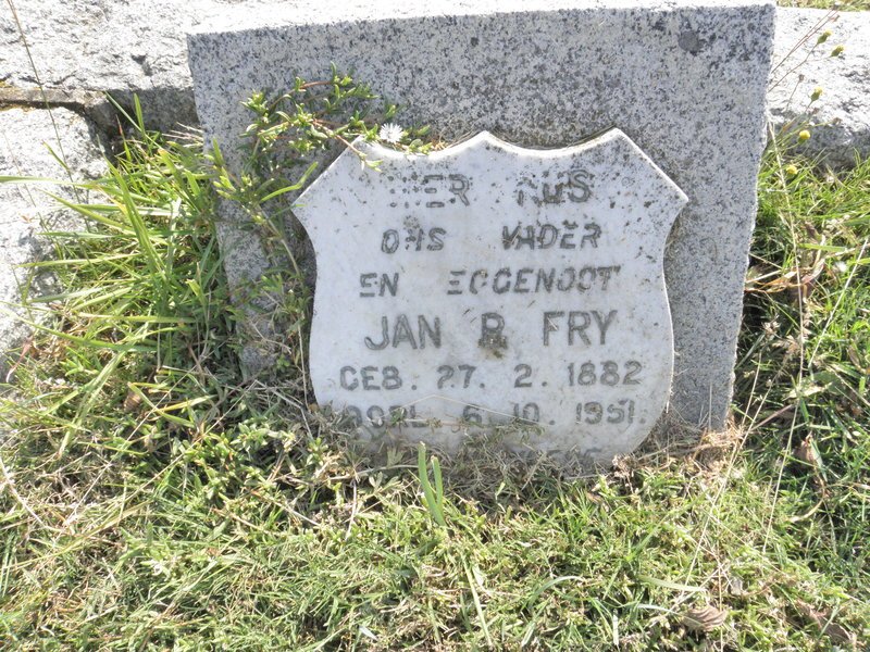 FRY Jan R. 1882-1951