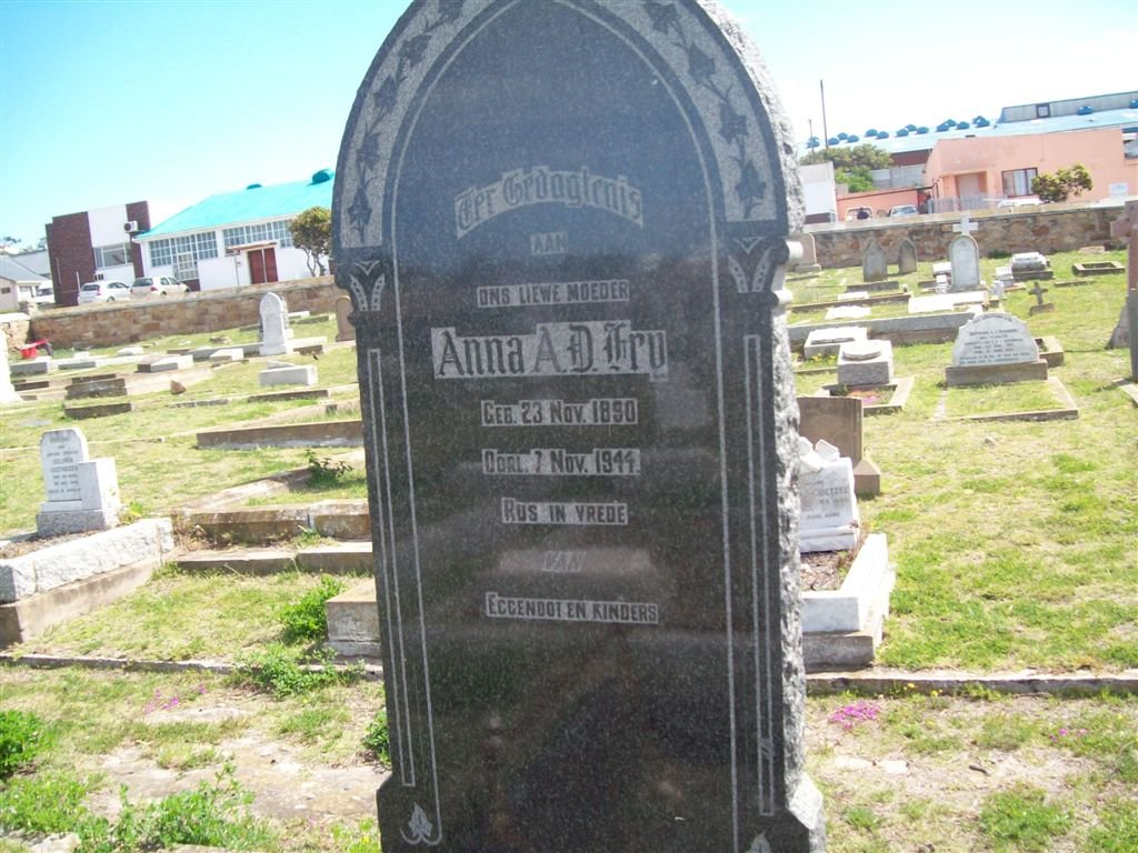 FRY Anna A.D. 1890-1944