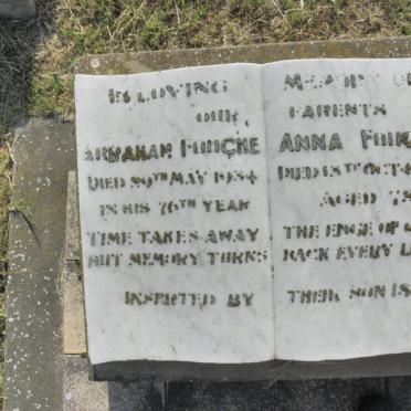 FOUCHE Abraham -1934 &amp; Anna -1934