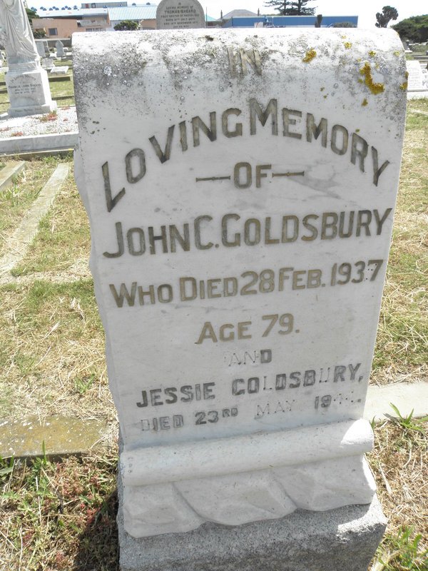 GOLDSBURY John C. -1937 &amp; Jessie -1944