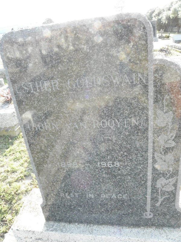 GOLDSWAIN Esther nee VAN ROOYEN 1898-1968