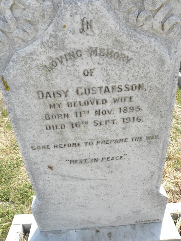GUSTAFSSON Daisy 1895-1916