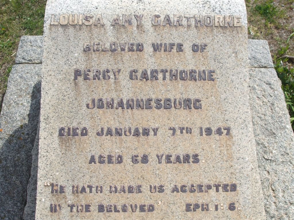 GARTHORNE Louisa Amy -1947