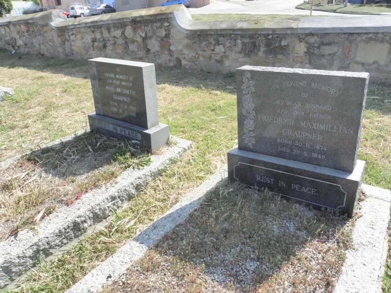 GRAUPNER Friedrich Maximillian 1874-1949 &amp; Marie Antoinette 1889-1969