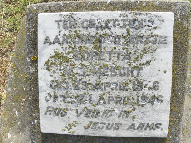 MESCHT Loretta, v.d. 1946-1946