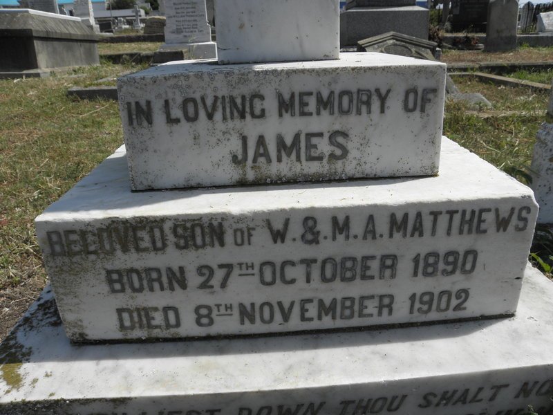 MATTHEWS James 1890-1902