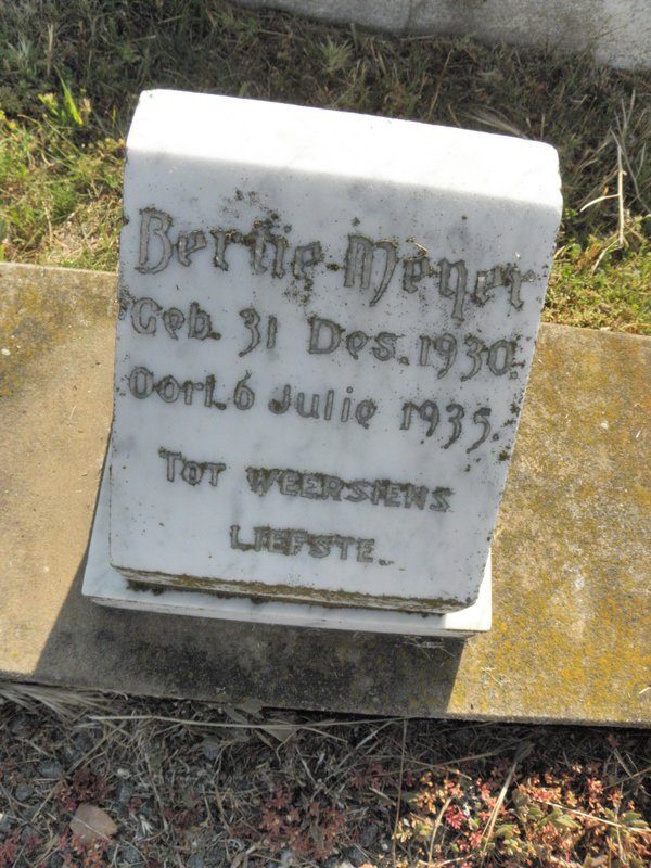 MEYER Bertie 1930-1935
